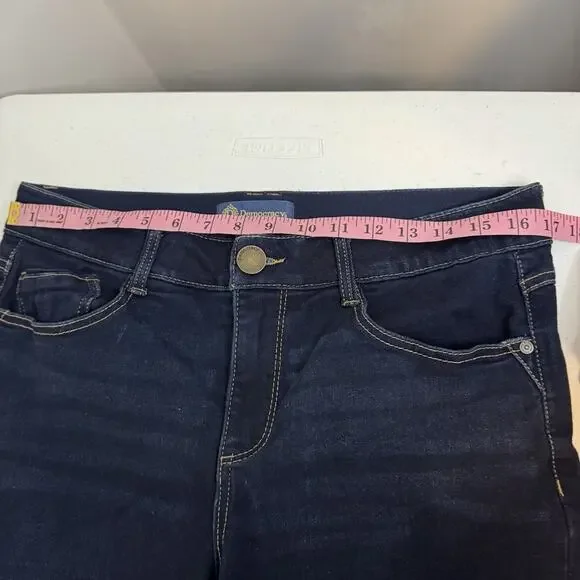 Democracy Absolution Bootcut Jeans Womens 14P (34x28) Dark Wash Elastic Waist - Picture 9 of 12